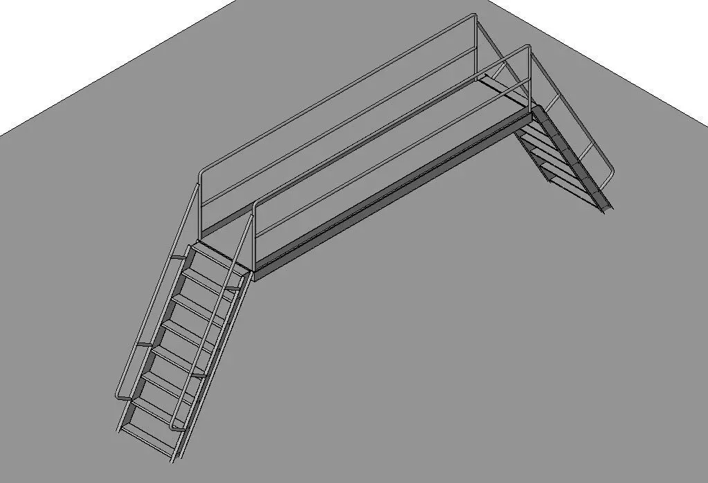 Ladder Crossover 3D model_0