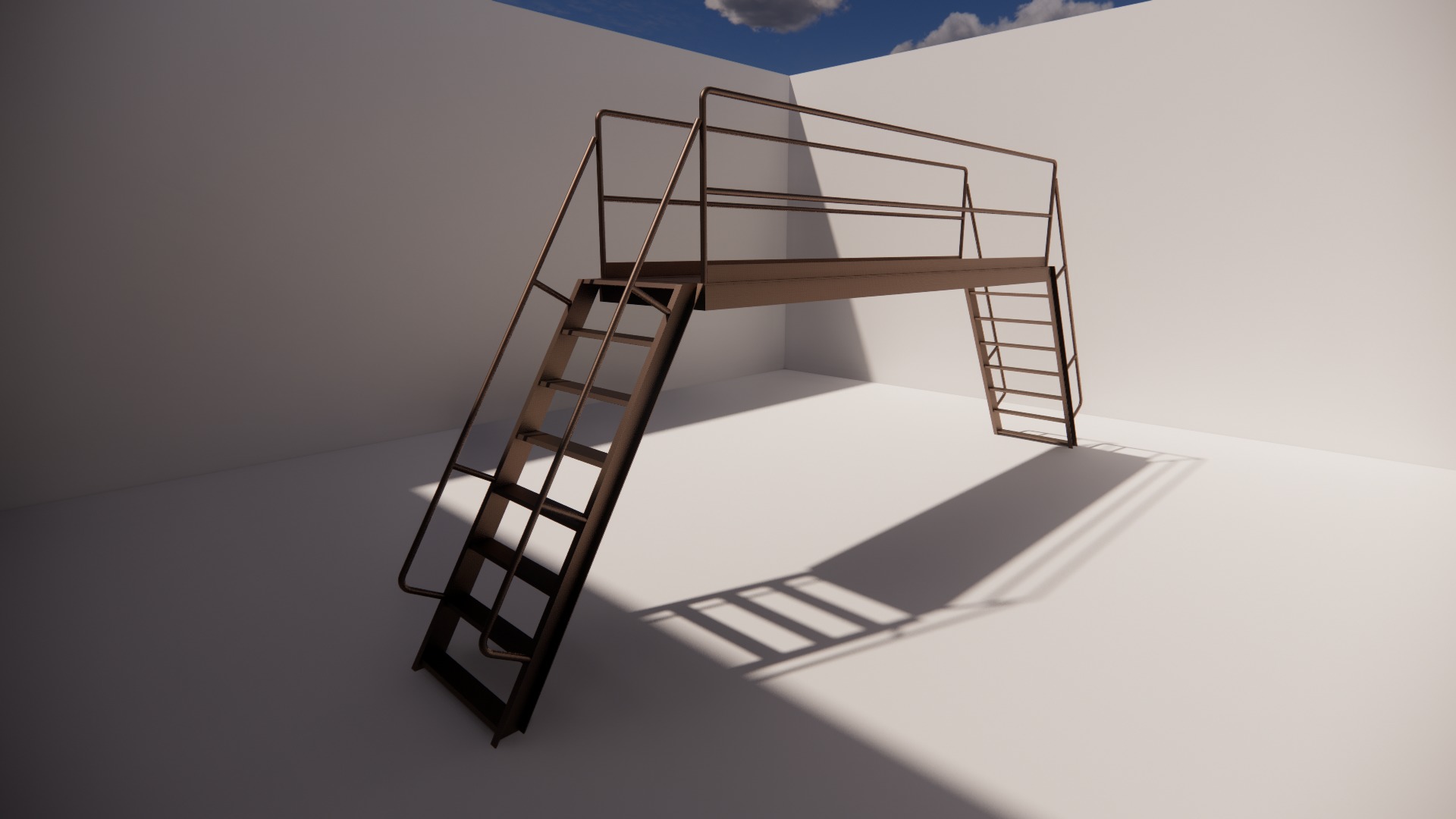 Ladder Crossover 3D model_1