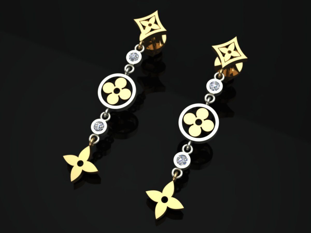 Louis vuitton Jwelery Jet Gold 3D print model_1