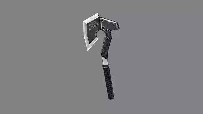 Cartoon military tomahawk - iron axe