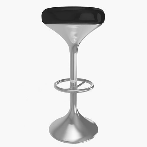 Bar Stool Low-poly 3D model