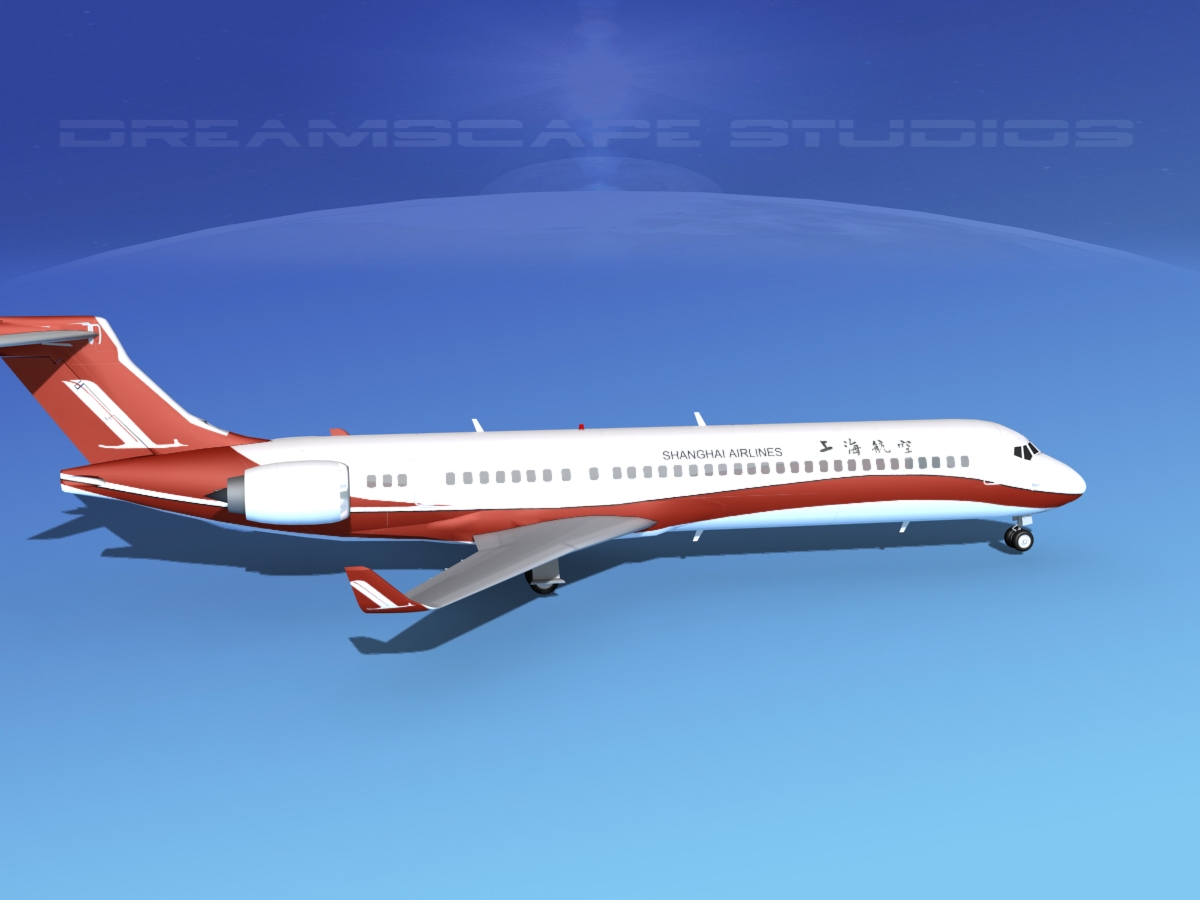 Comac ARJ21-900 Shanghai 3D model_3