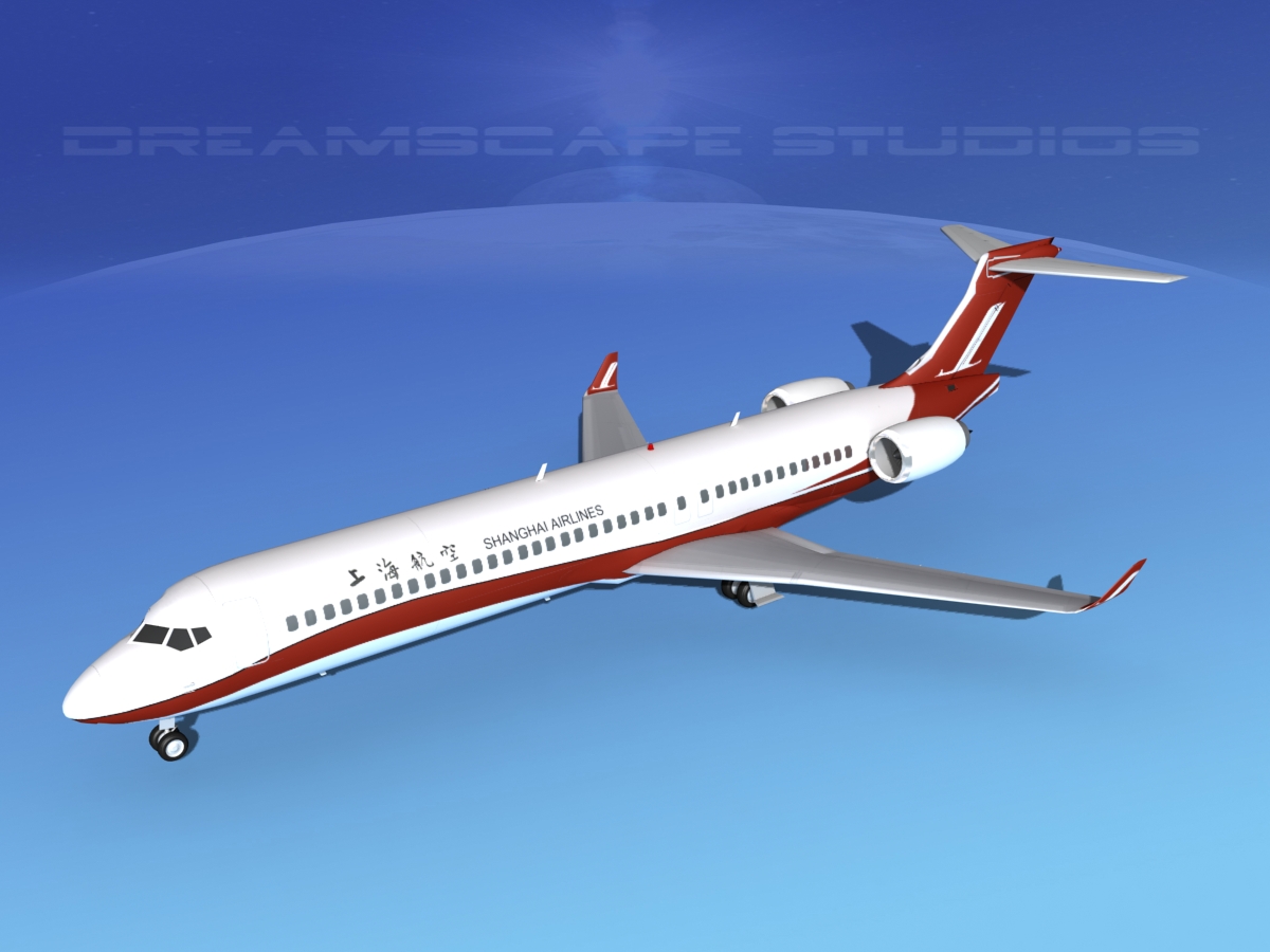 Comac ARJ21-900 Shanghai 3D model_10