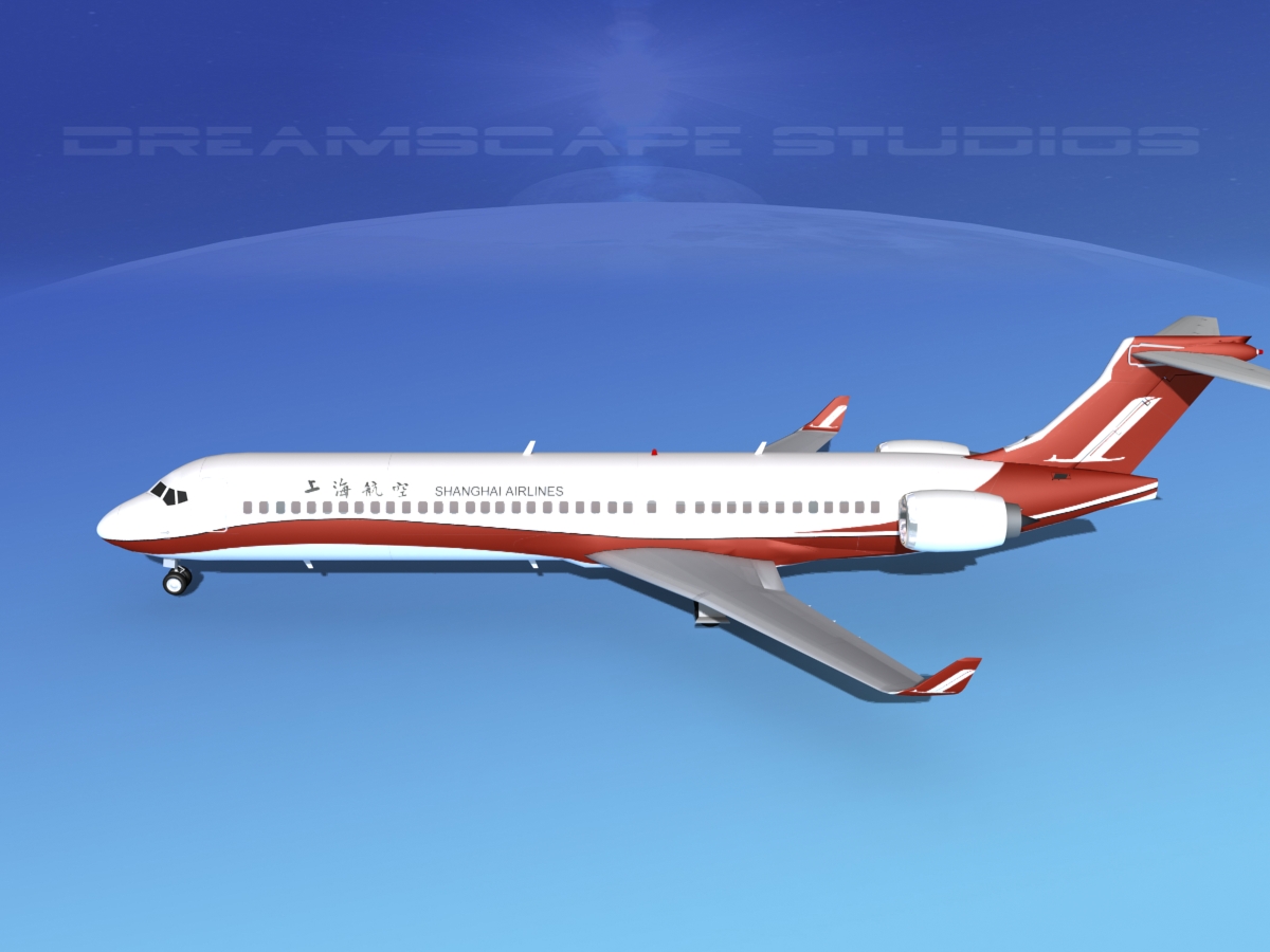 Comac ARJ21-900 Shanghai 3D model_9
