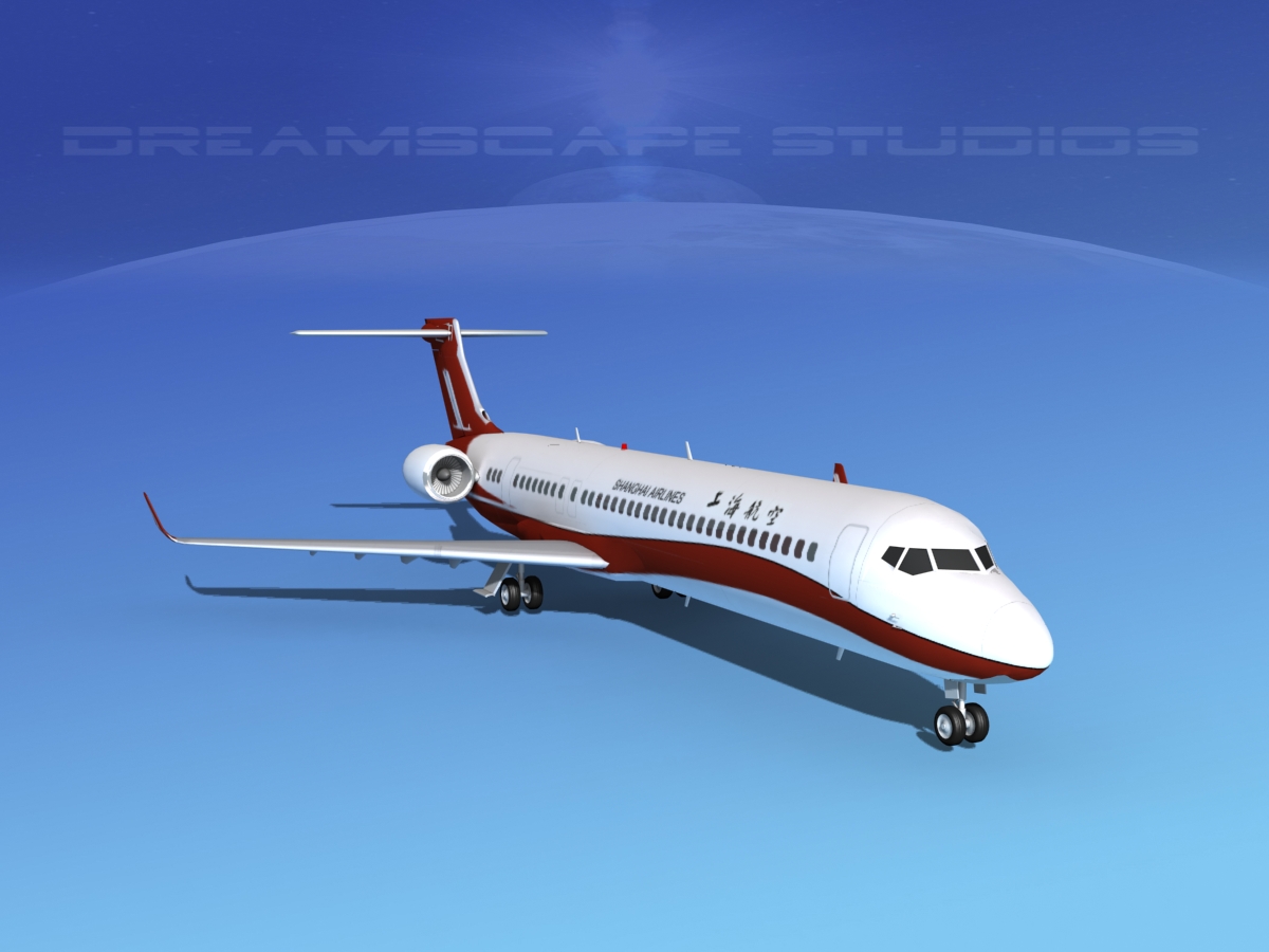 Comac ARJ21-900 Shanghai 3D model_2