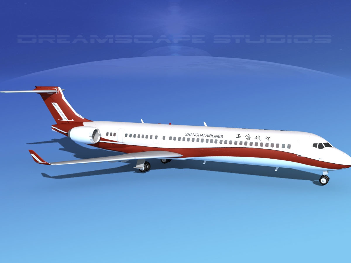 Comac ARJ21-900 Shanghai 3D model_4