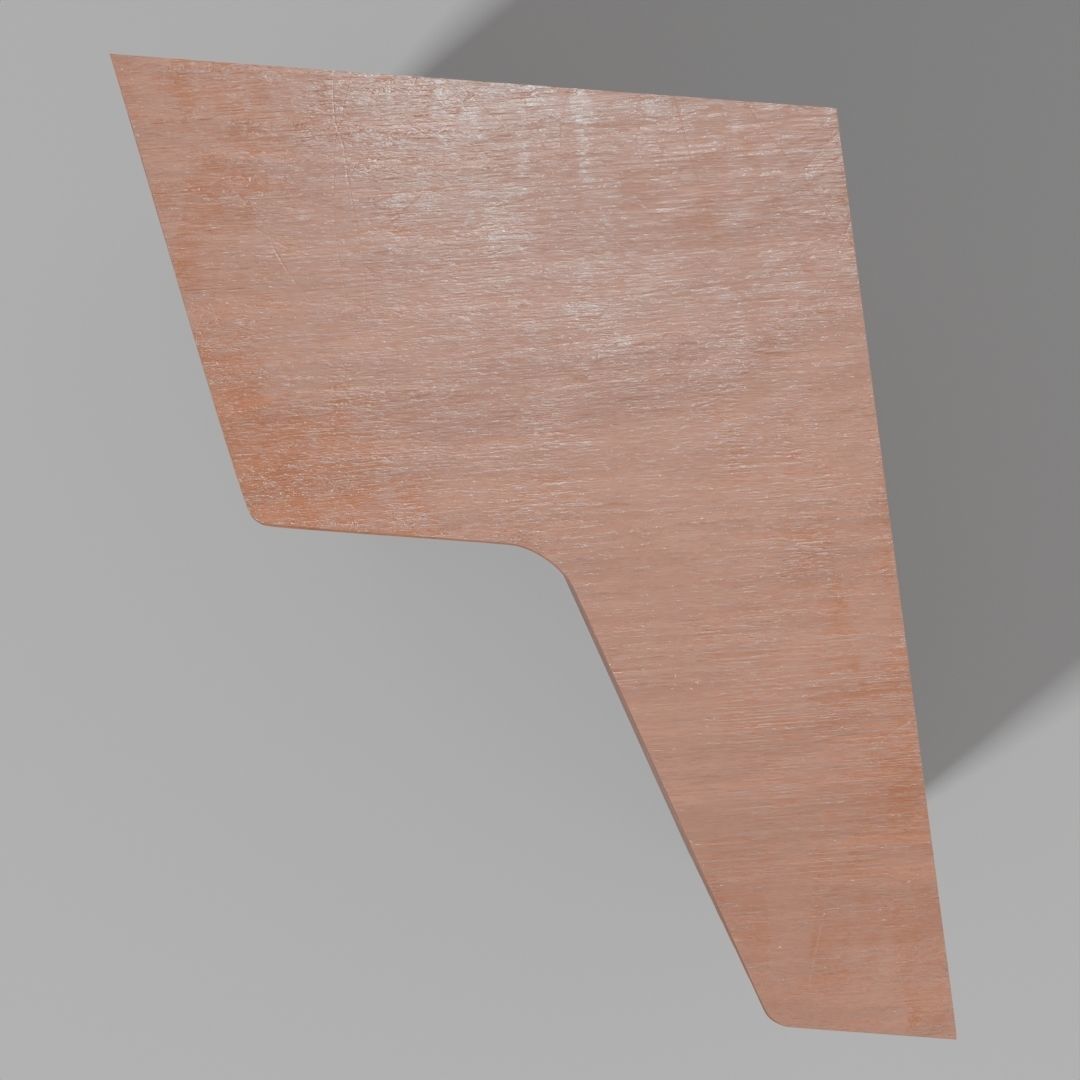 Six tier corner bookshelf Free low-poly 3D model_7