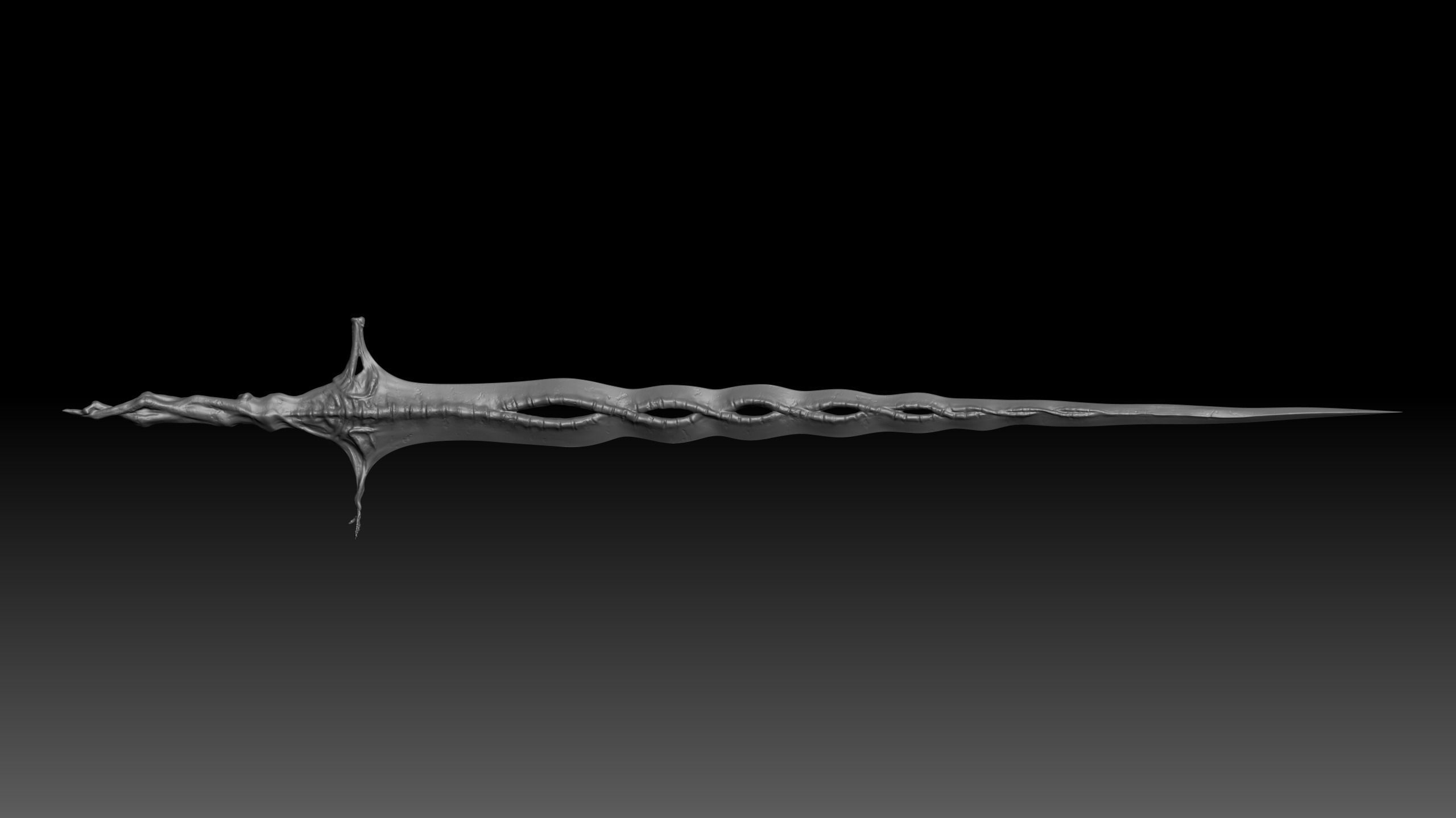 Sacred Relic Sword - Elden Ring weapon  3D print model_1