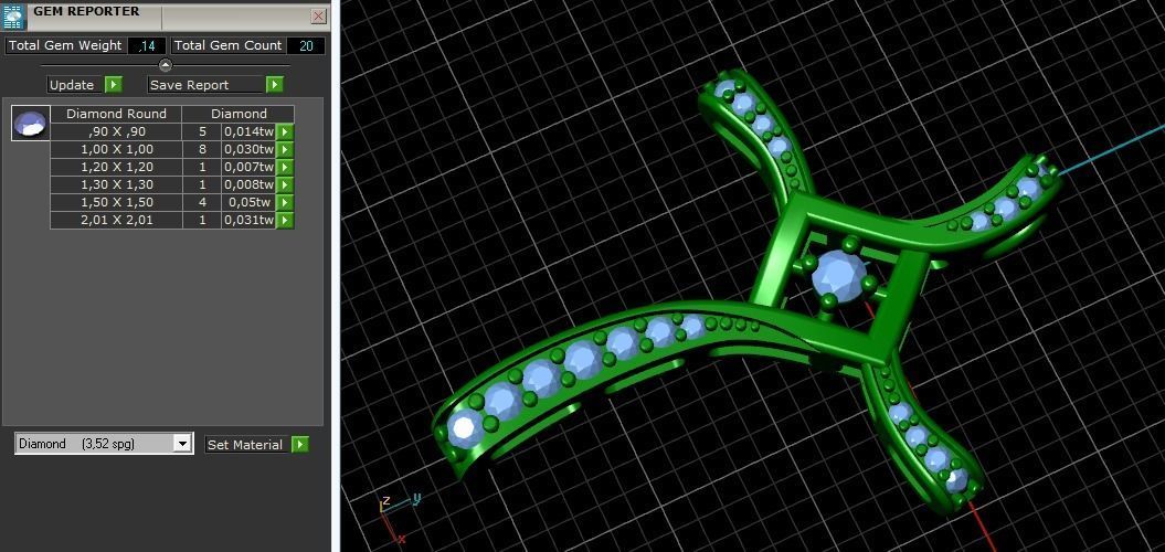 Pendant Cross N01999 3D print model_8