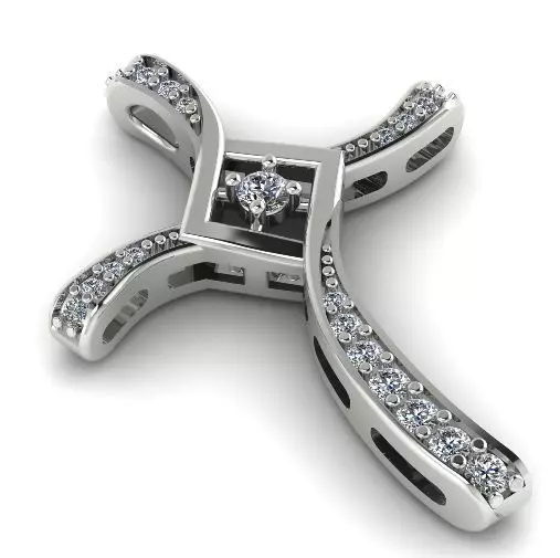 Pendant Cross N01999 3D print model_0