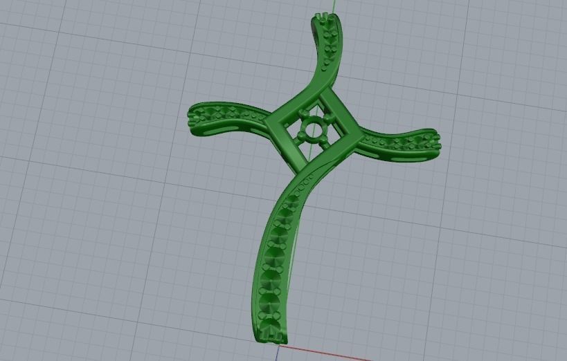 Pendant Cross N01999 3D print model_2