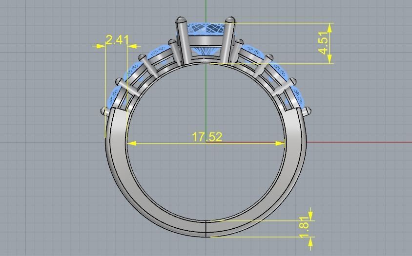 Ring N01998 3D print model_5