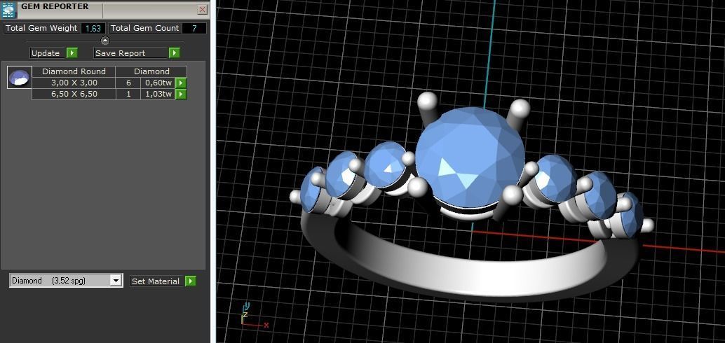 Ring N01998 3D print model_8