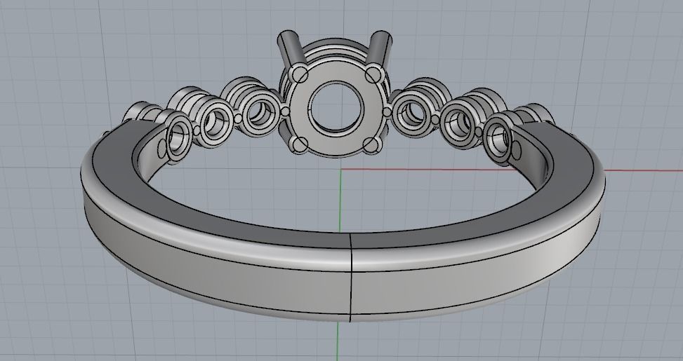 Ring N01998 3D print model_4