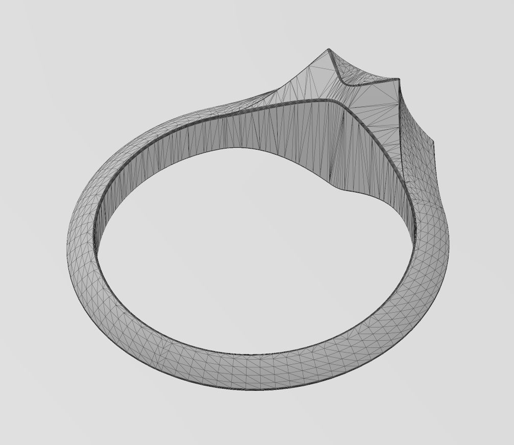 Faceted pointed hexagonal star signet ring US sizes 5to10 3D print model_15