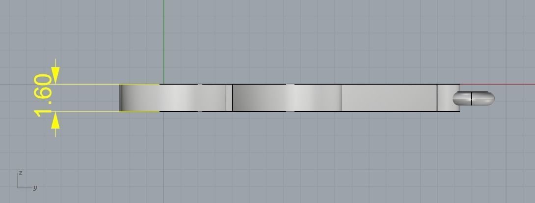 Pendant letter A N01979 3D print model_6