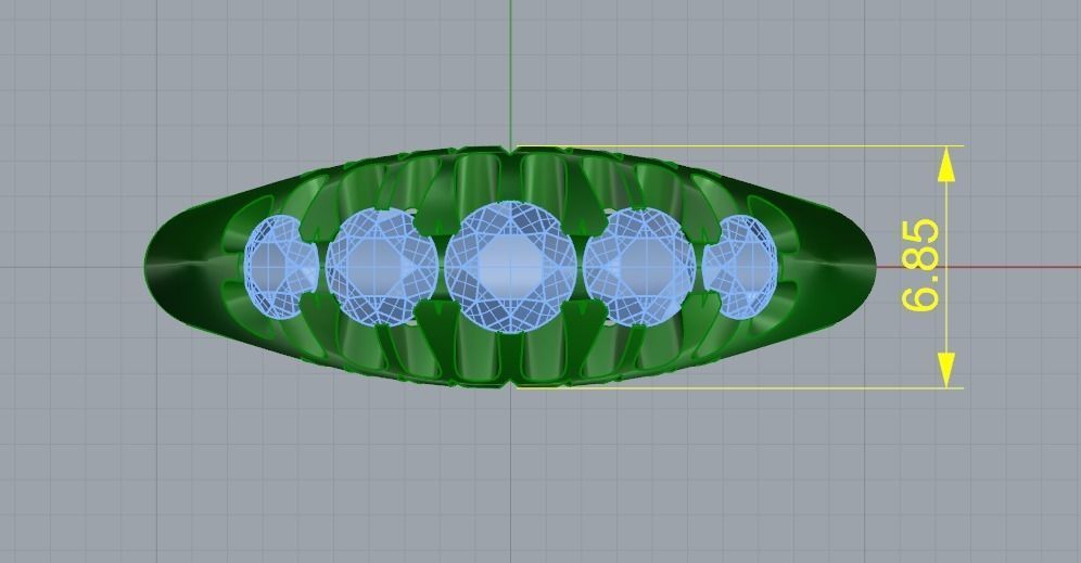 Ring N01976 3D print model_8