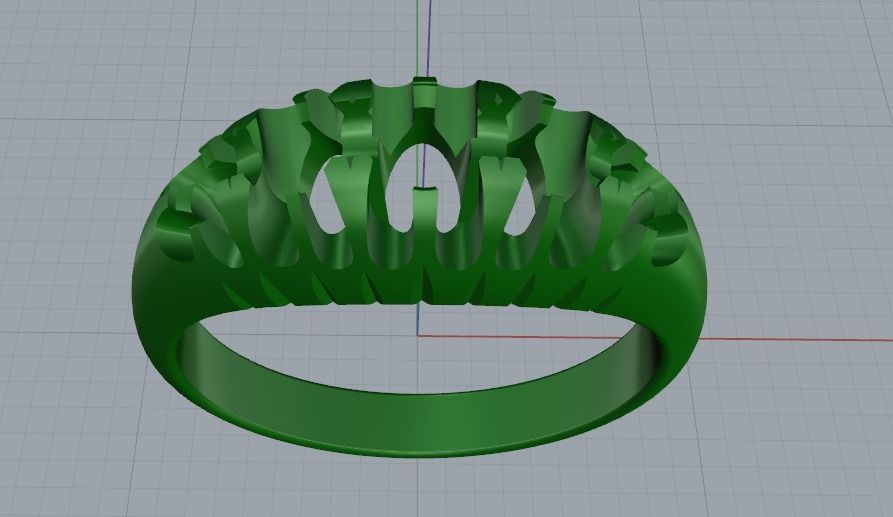 Ring N01976 3D print model_2