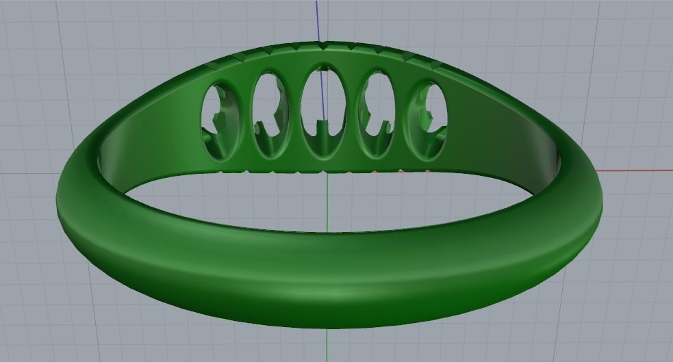 Ring N01976 3D print model_4