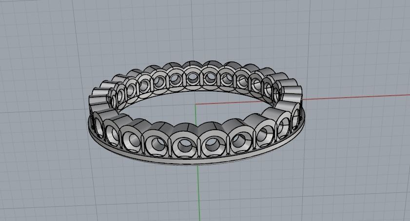 Ring N011031 3D print model_4