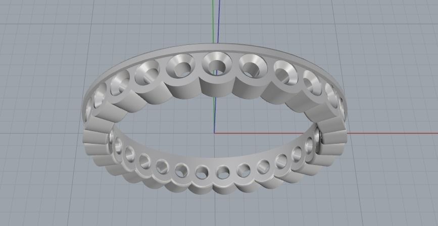 Ring N011031 3D print model_2