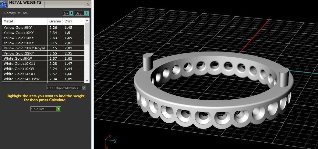 Ring N011031 3D print model_7