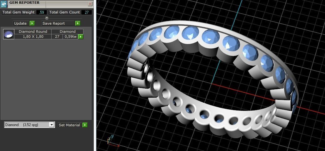 Ring N011031 3D print model_8