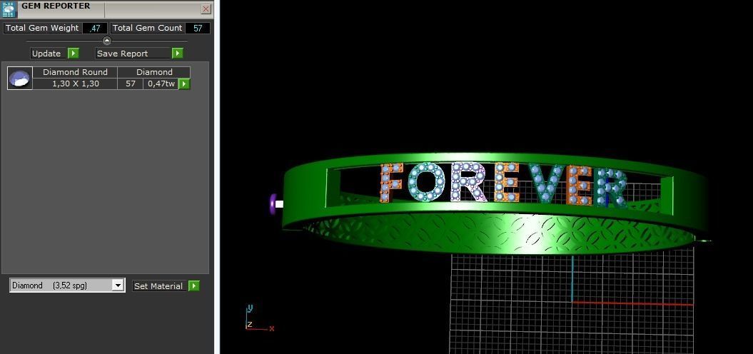 Bracelet FOREVER N011024 3D print model_10