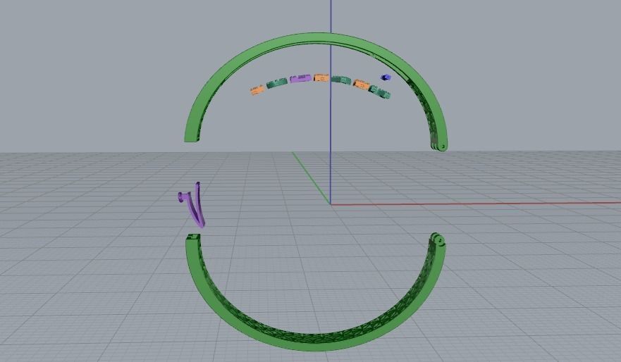 Bracelet FOREVER N011024 3D print model_2