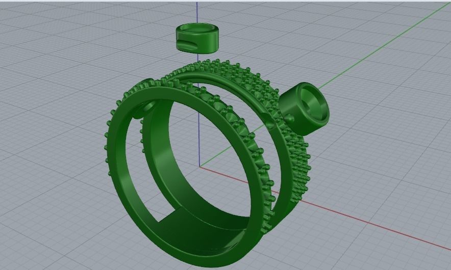 Ring N011021 3D print model_2