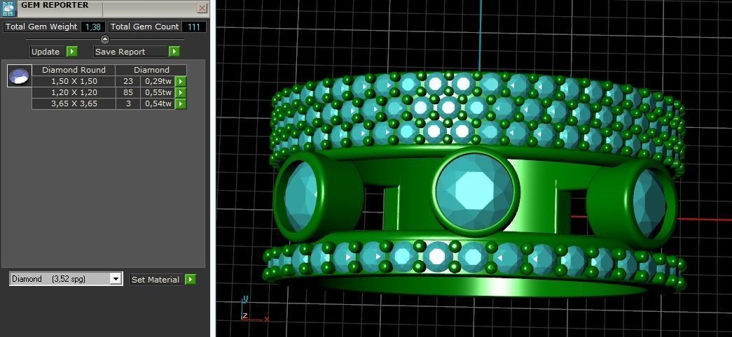 Ring N011021 3D print model_9