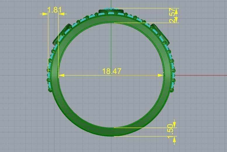 Ring N011021 3D print model_6