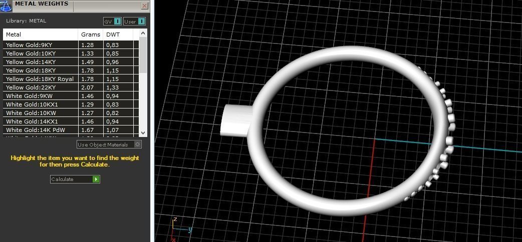 Ring N011015 3D print model_8