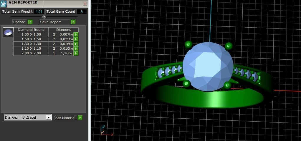Ring N011013 3D print model_9
