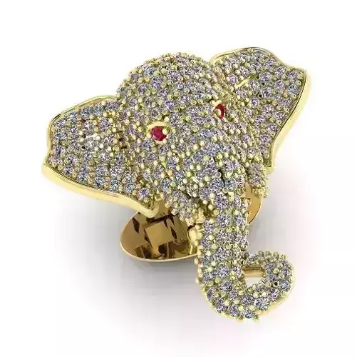Elephant cufflink N011006
