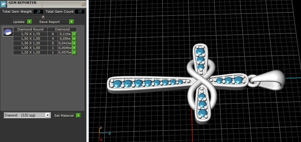 Pendant Cross N011002 3D print model_8