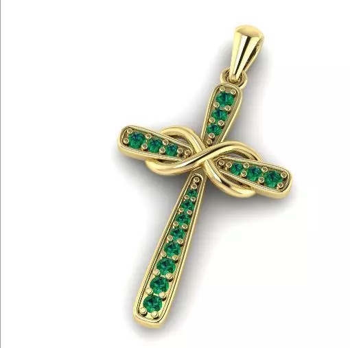 Pendant Cross N011002 3D print model_0