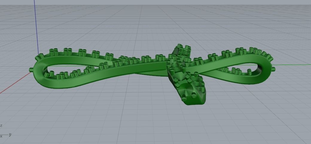 Pendant Cross N011001 3D print model_3