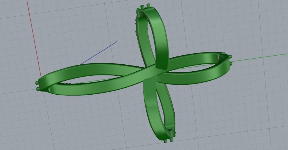 Pendant Cross N011001 3D print model_4