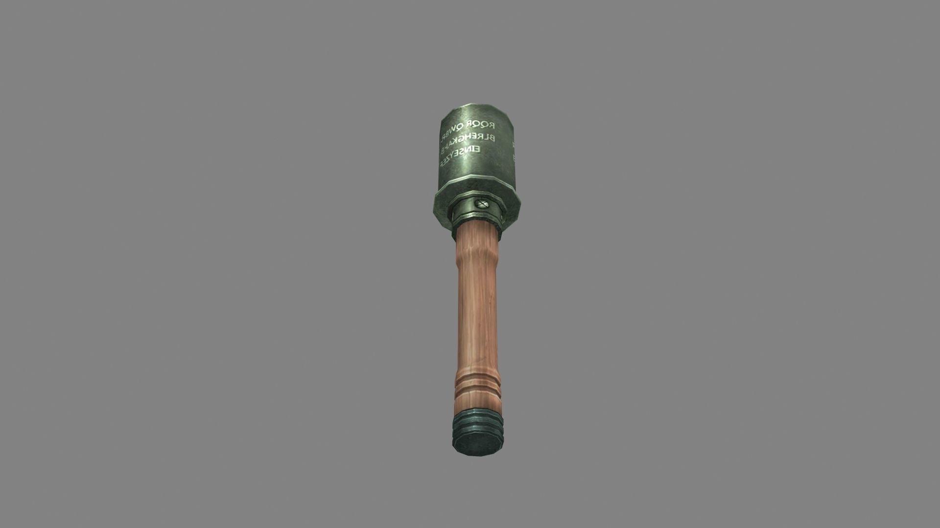 vintage grenade Low-poly 3D model_2