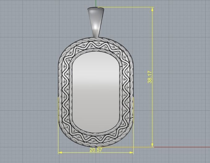 Pendant with patterns N012476 3D print model_6
