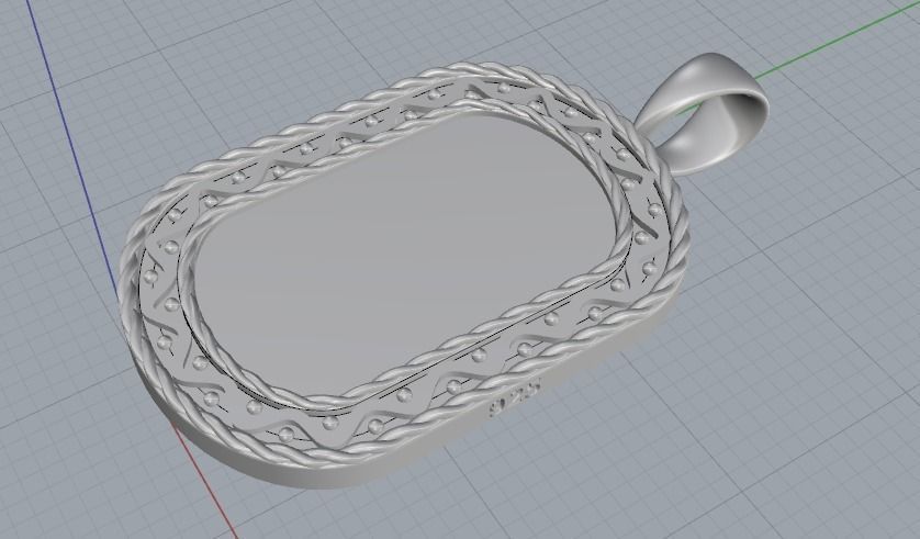 Pendant with patterns N012476 3D print model_2