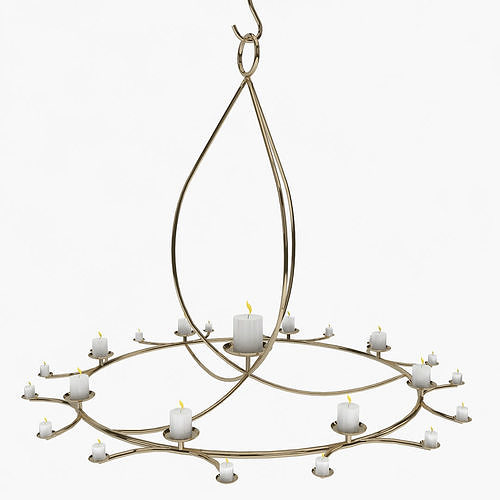 Chandelier Low-poly 3D model