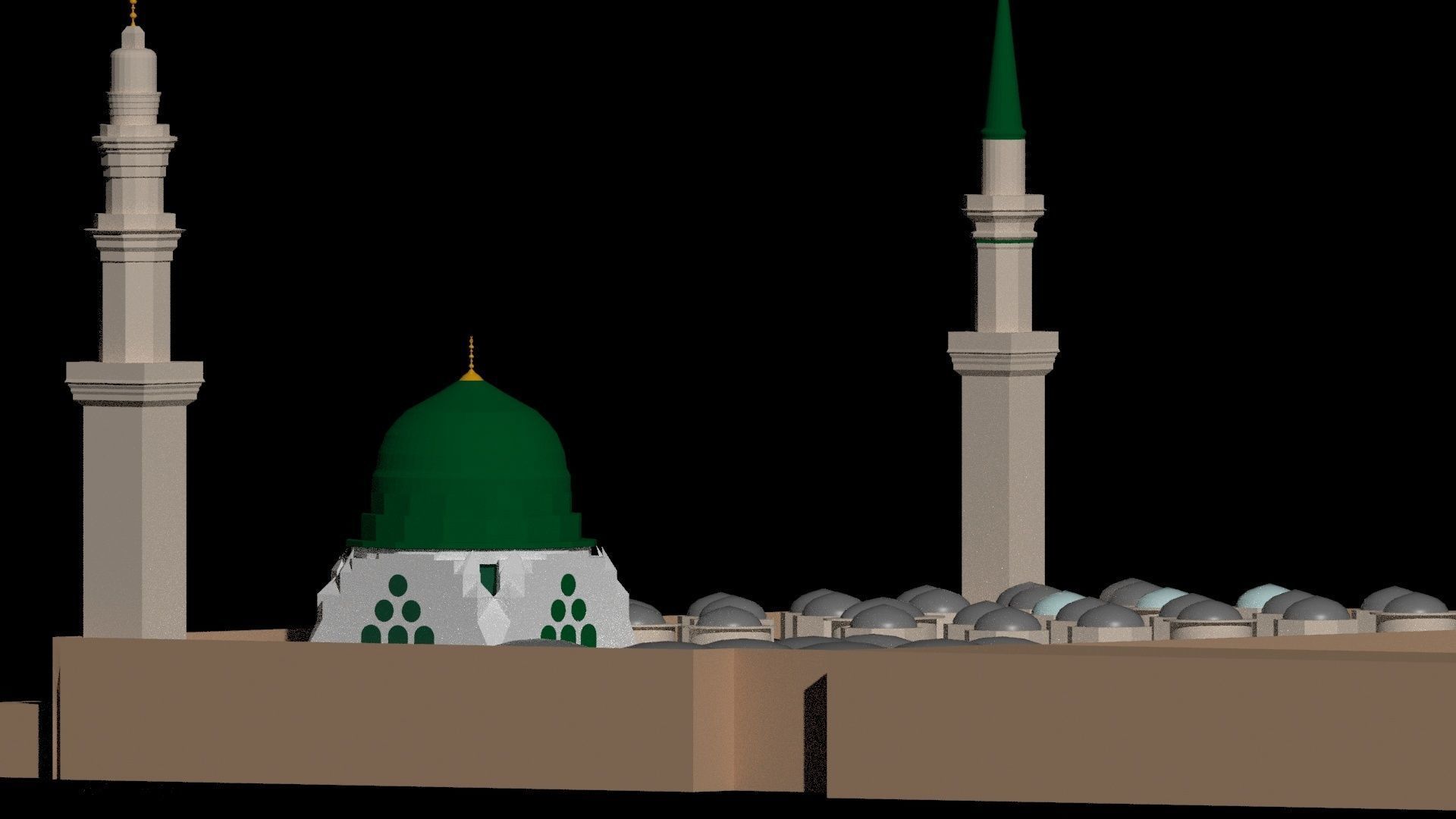 AL masjid Al Nabawi 3D model_3