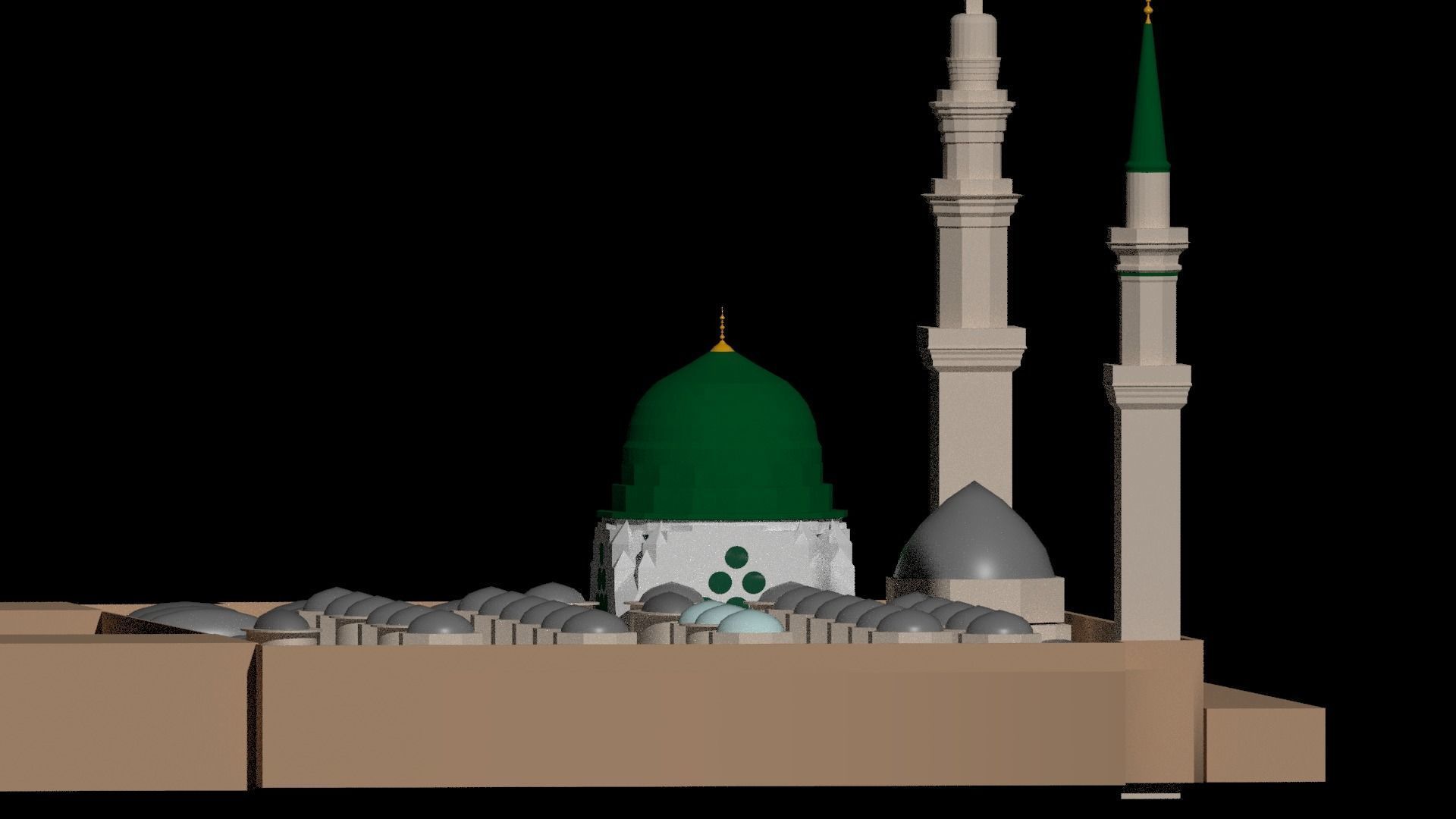 AL masjid Al Nabawi 3D model_1