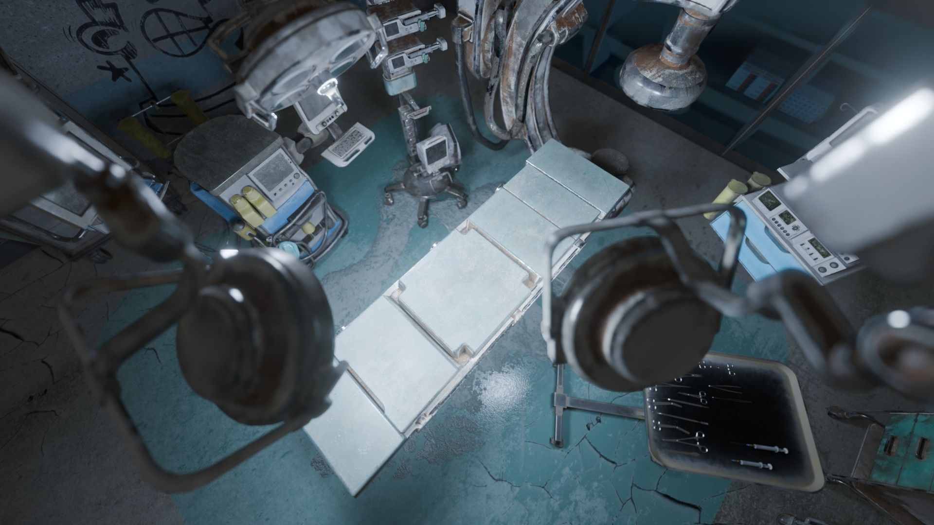 Surgery Room Graffity Concept Low-poly 3D model_6