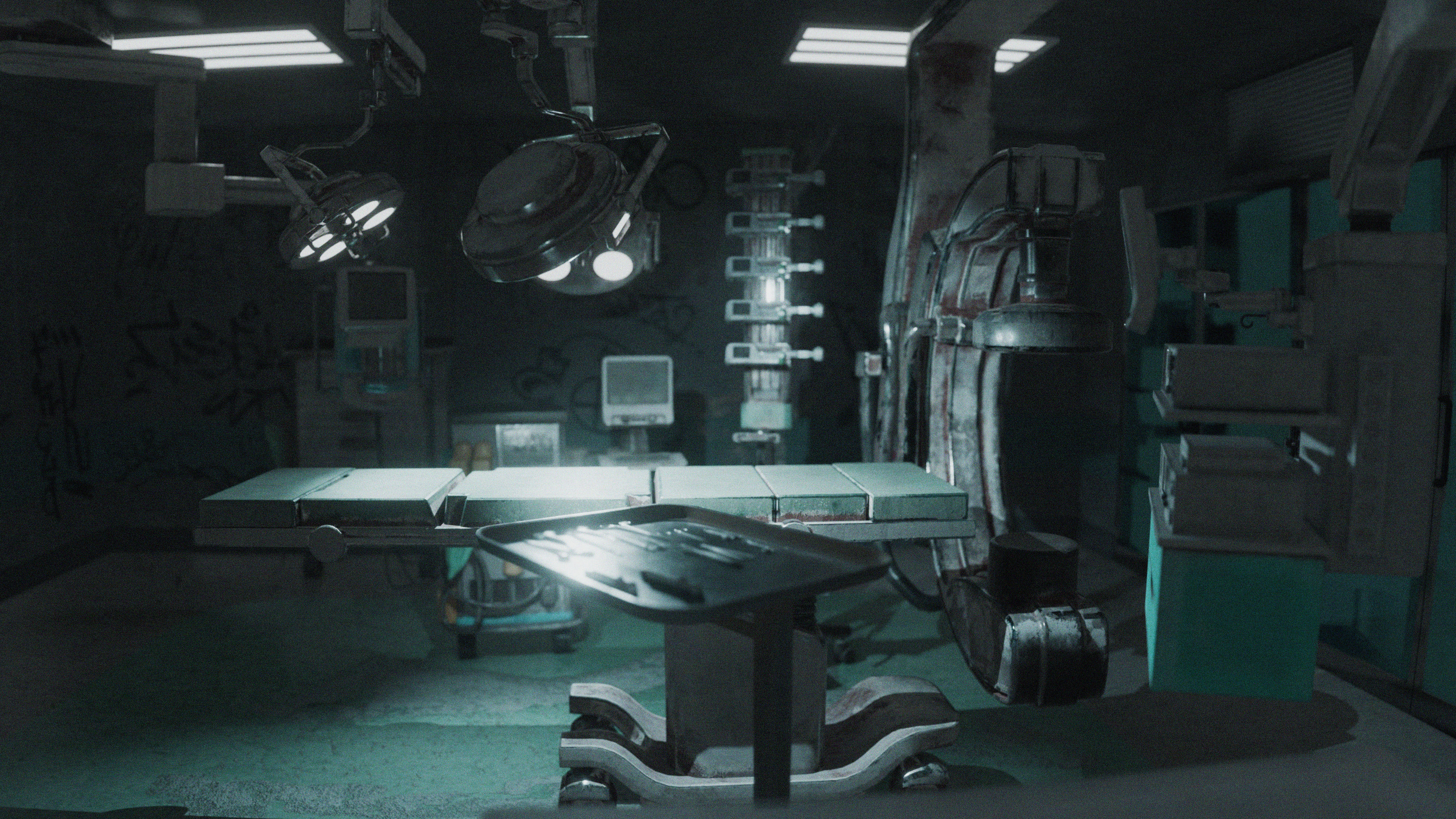 Surgery Room Graffity Concept Low-poly 3D model_12