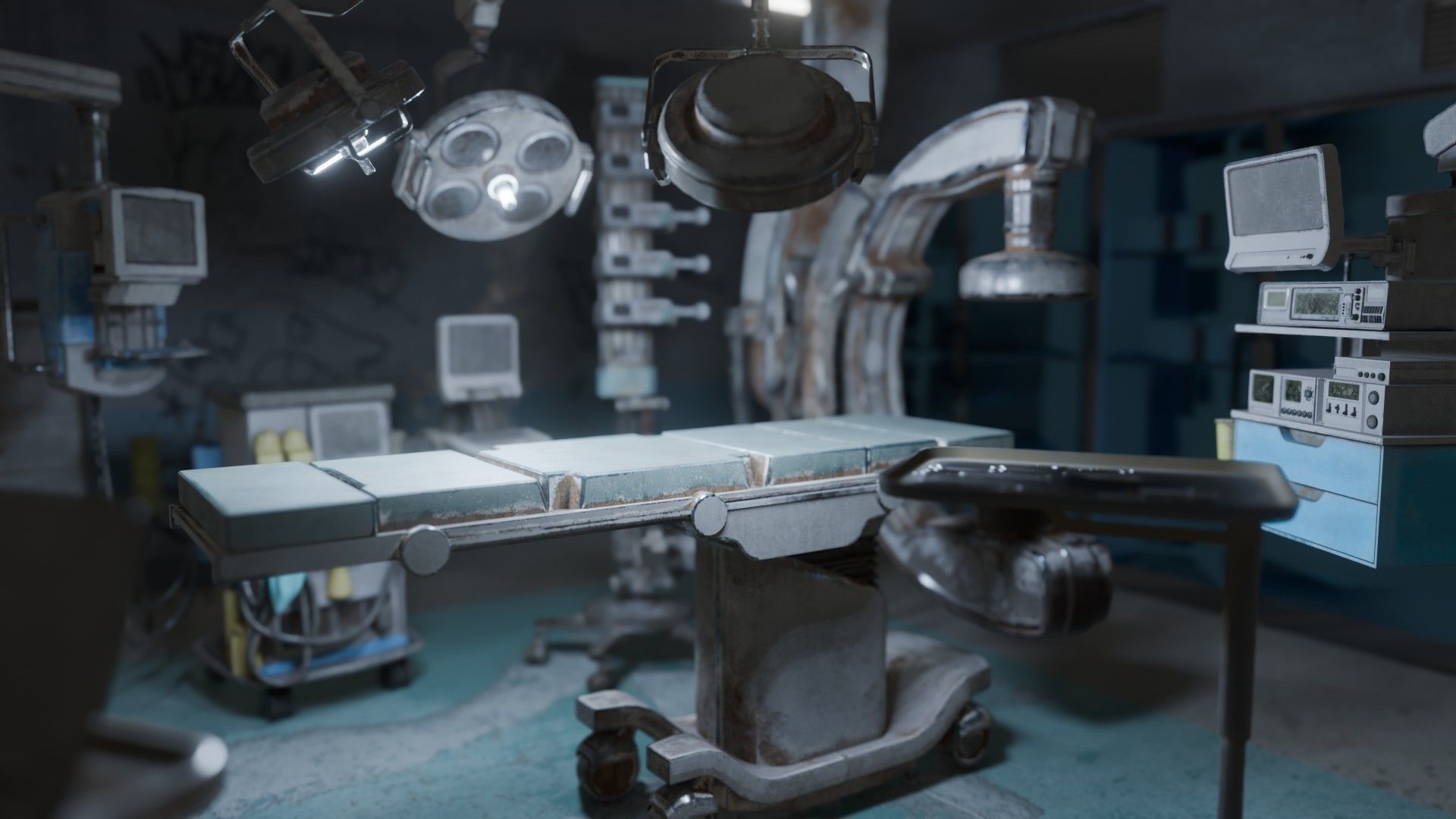 Surgery Room Graffity Concept Low-poly 3D model_7
