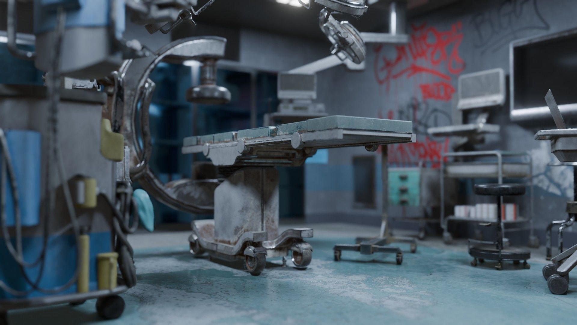 Surgery Room Graffity Concept Low-poly 3D model_10