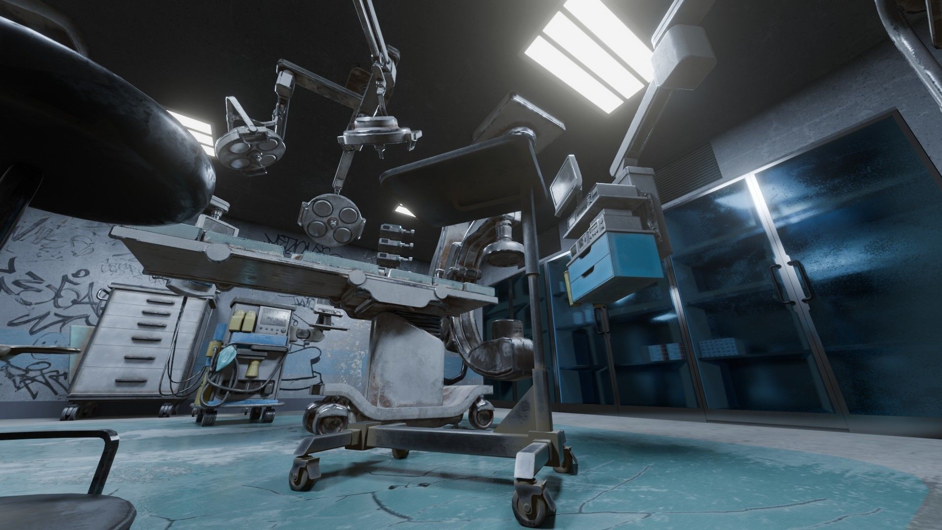 Surgery Room Graffity Concept Low-poly 3D model_15